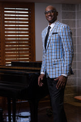 Black and Blue Checkered