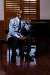 Black and Blue Checkered